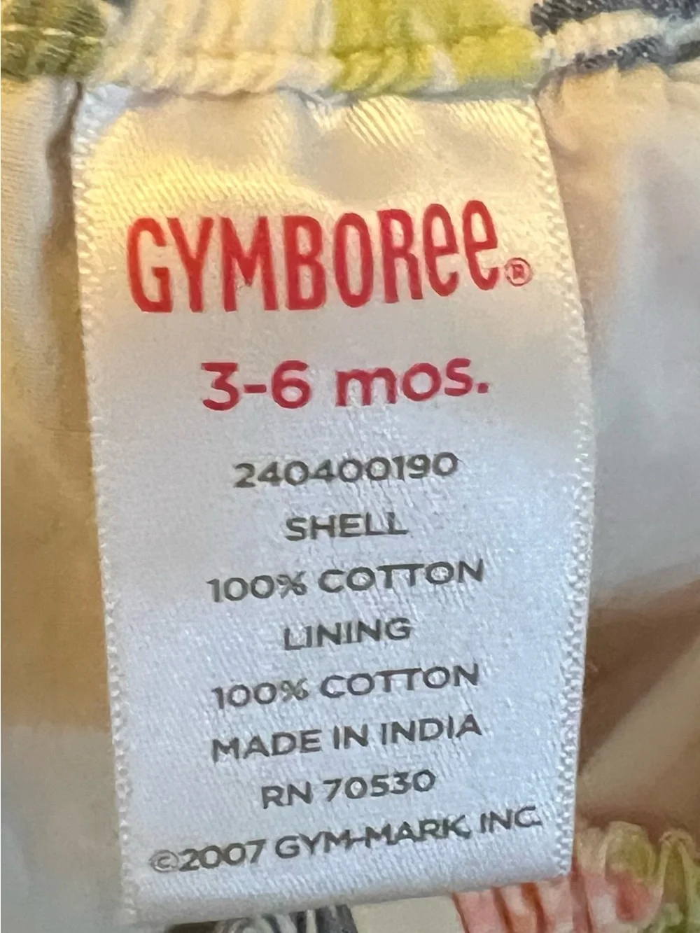 Gymboree Patchwork Floral dress  size 3-6 months